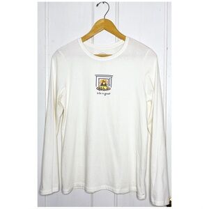 Life Is Good size M : 100% cotton lightweight casual ‘life is good’ graphic top